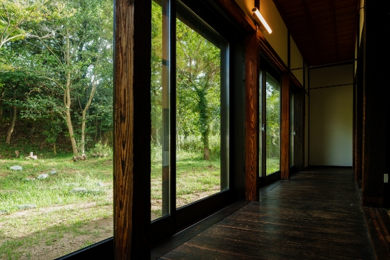 風にも強い木製サッシ