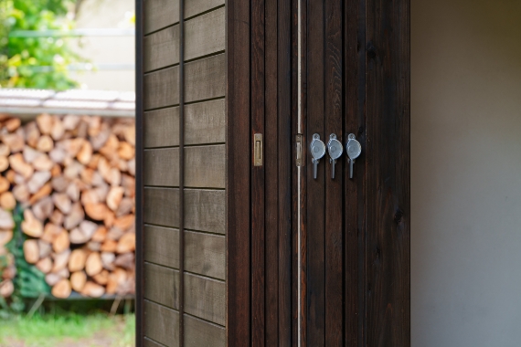 全開サッシ方式なら出し入れかるがる